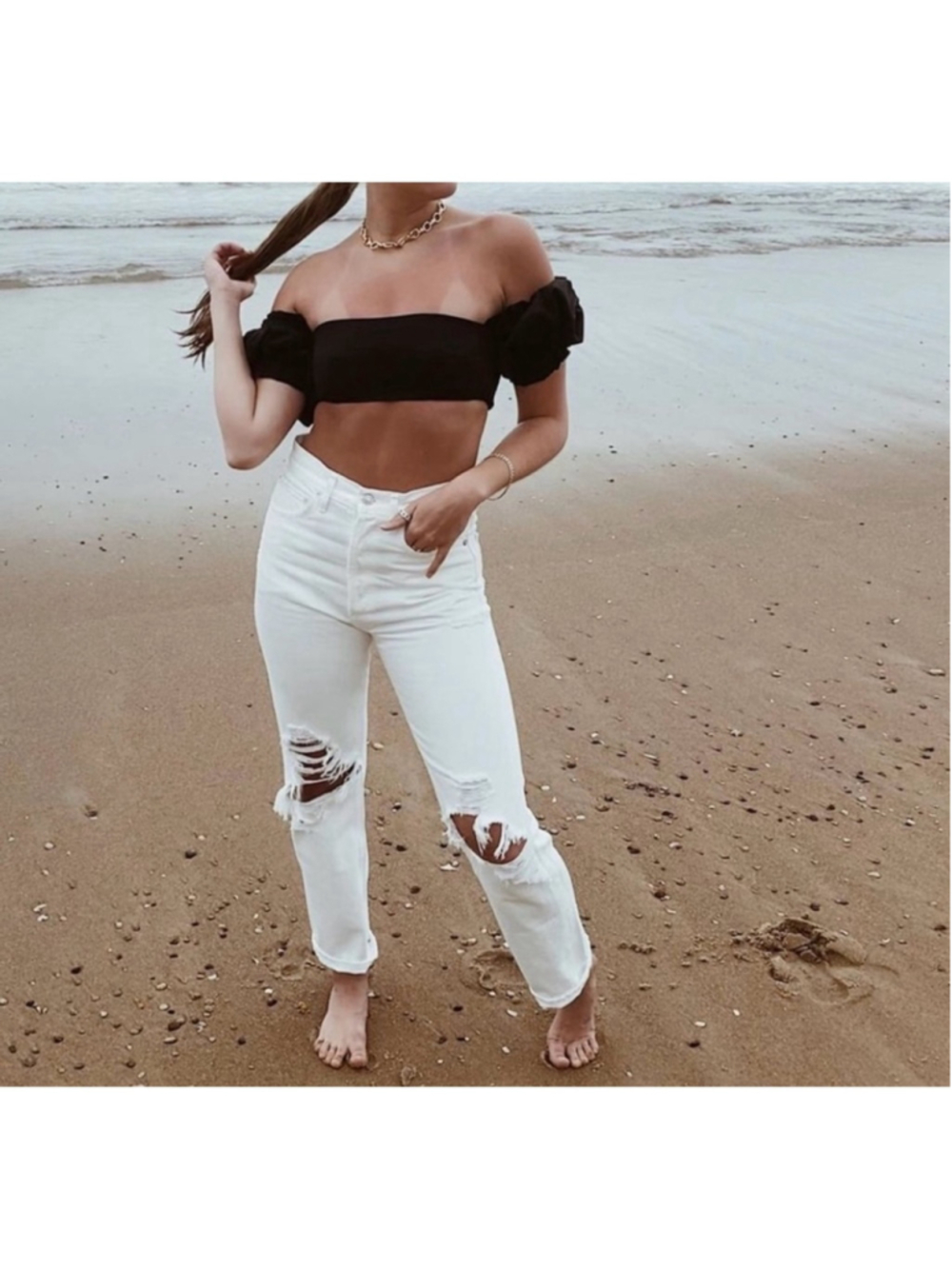 AGOLDE '90s Mid Rise Loose Fit White sz 26